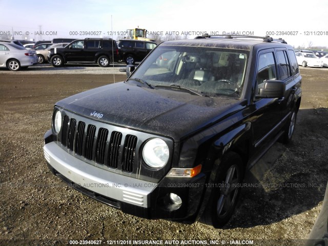 1J4NF4GBXAD537496 - 2010 JEEP PATRIOT LIMITED BLACK photo 2