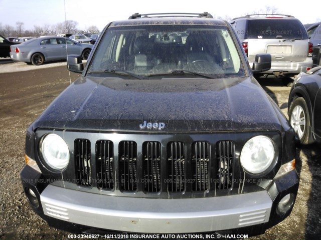 1J4NF4GBXAD537496 - 2010 JEEP PATRIOT LIMITED BLACK photo 6