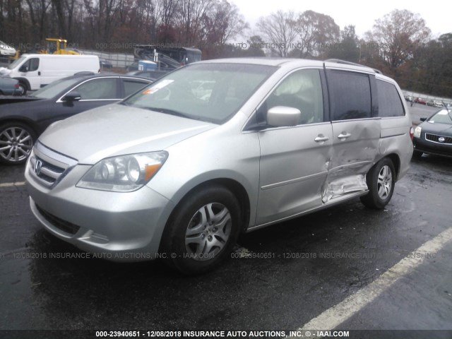 5FNRL38726B454777 - 2006 HONDA ODYSSEY EXL SILVER photo 2