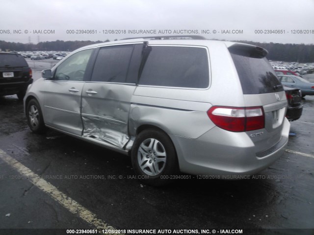 5FNRL38726B454777 - 2006 HONDA ODYSSEY EXL SILVER photo 3