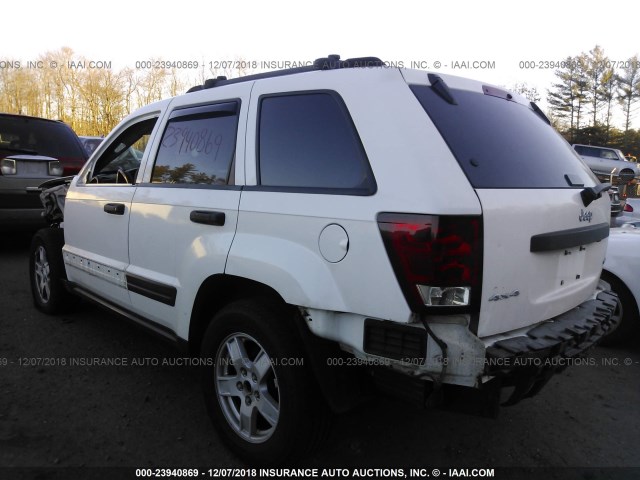 1J4HR48N15C504265 - 2005 JEEP GRAND CHEROKEE LAREDO/COLUMBIA/FREEDOM 白色 照片 3