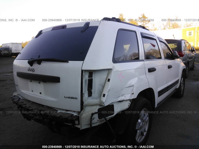 1J4HR48N15C504265 - 2005 JEEP GRAND CHEROKEE LAREDO/COLUMBIA/FREEDOM 白色 照片 4