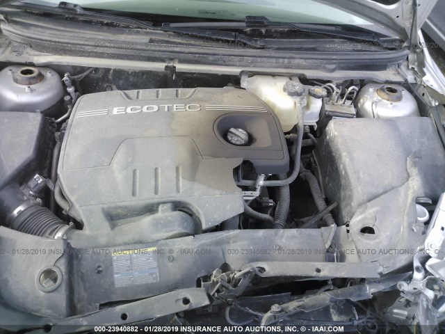 1G1ZG57B88F213710 - 2008 CHEVROLET MALIBU LS ვერცხლისფერი ფოტო 10
