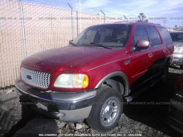 1FMFU18L31LB65829 - 2001 FORD EXPEDITION EDDIE BAUER RED photo 2