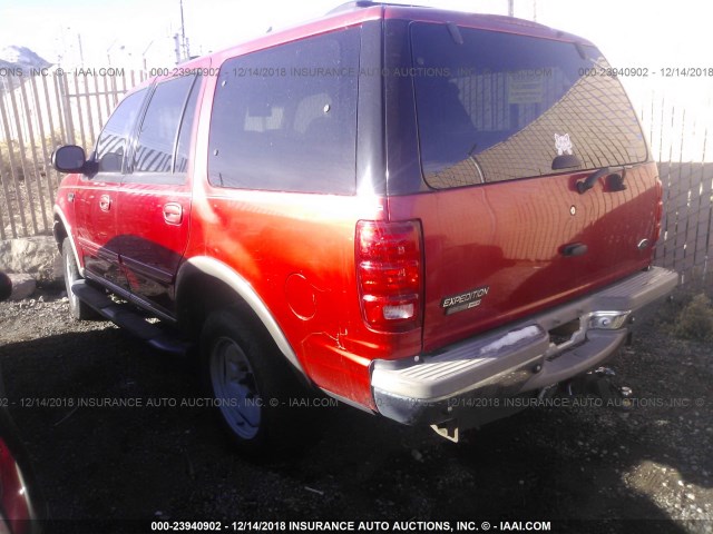 1FMFU18L31LB65829 - 2001 FORD EXPEDITION EDDIE BAUER RED photo 3
