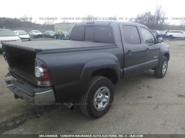 3TMLU4EN4DM114664 - 2013 TOYOTA TACOMA DOUBLE CAB 灰色 照片 4
