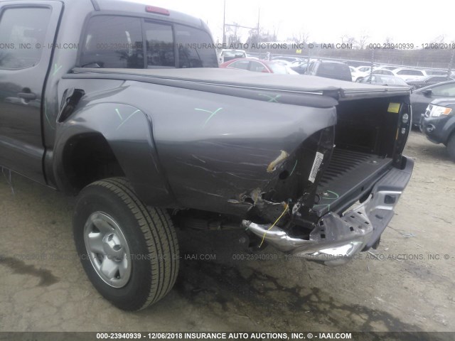 3TMLU4EN4DM114664 - 2013 TOYOTA TACOMA DOUBLE CAB 灰色 照片 6