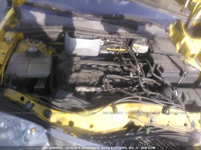1FAFP31N87W253789 - 2007 FORD FOCUS ZX3/S/SE/SES YELLOW photo 10
