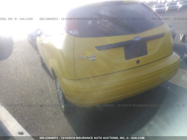 1FAFP31N87W253789 - 2007 FORD FOCUS ZX3/S/SE/SES YELLOW photo 3