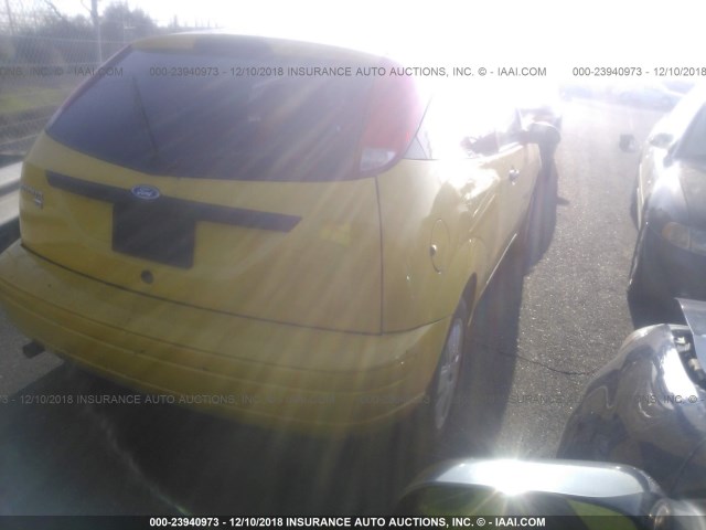 1FAFP31N87W253789 - 2007 FORD FOCUS ZX3/S/SE/SES YELLOW photo 4