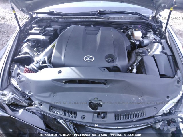 JTHBF1D24E5035156 - 2014 LEXUS IS 250 BLACK photo 10