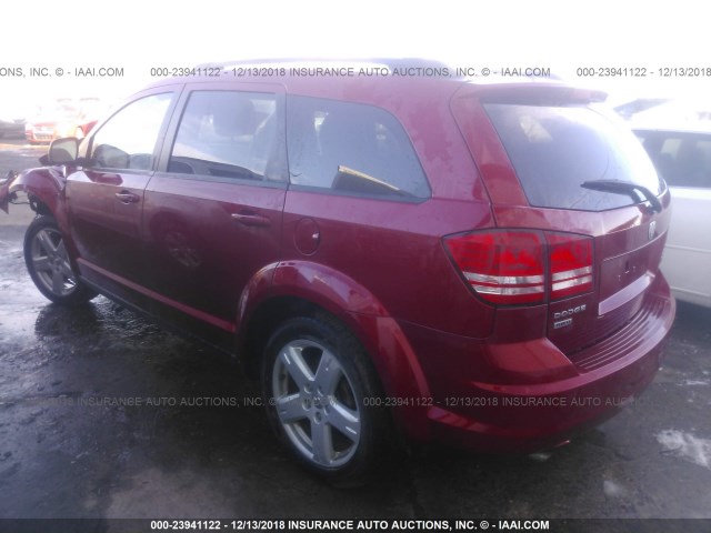 3D4PH5FV9AT162854 - 2010 DODGE JOURNEY SXT RED photo 3