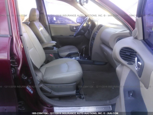 KM8SC13E95U870600 - 2005 HYUNDAI SANTA FE GLS/LX MAROON photo 5