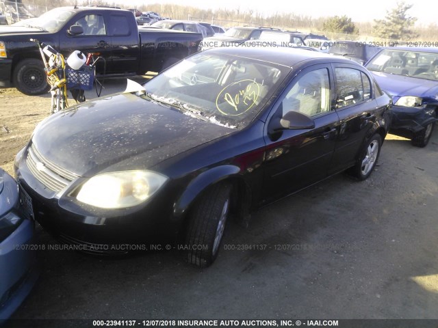 1G1AF5F59A7202677 - 2010 CHEVROLET COBALT 2LT BLACK photo 2