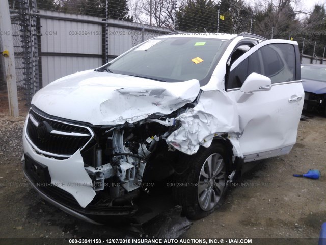 KL4CJASB7JB682809 - 2018 BUICK ENCORE PREFERRED Ақ фото 2