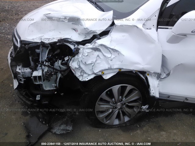 KL4CJASB7JB682809 - 2018 BUICK ENCORE PREFERRED WHITE photo 6