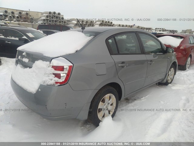 3N1AB61E88L624870 - 2008 NISSAN SENTRA 2.0/2.0S/2.0SL SILVER photo 4