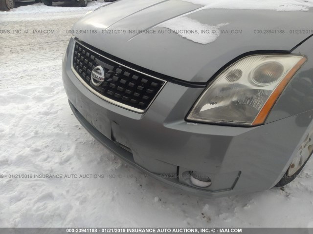 3N1AB61E88L624870 - 2008 NISSAN SENTRA 2.0/2.0S/2.0SL SILVER photo 6