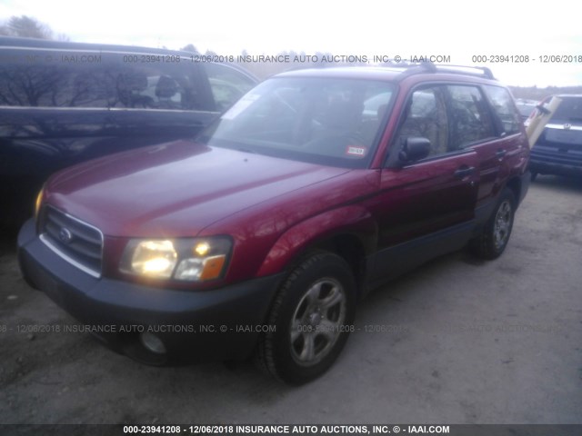 JF1SG63624H767966 - 2004 SUBARU FORESTER 2.5X RED photo 2