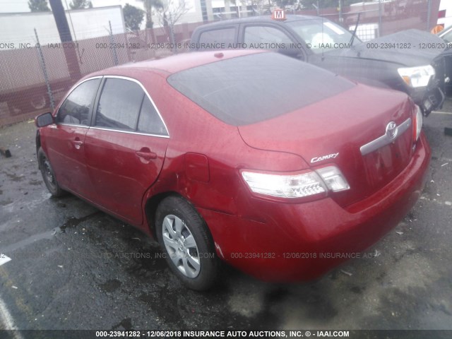 4T1BB3EK6BU143363 - 2011 TOYOTA CAMRY HYBRID RED photo 3