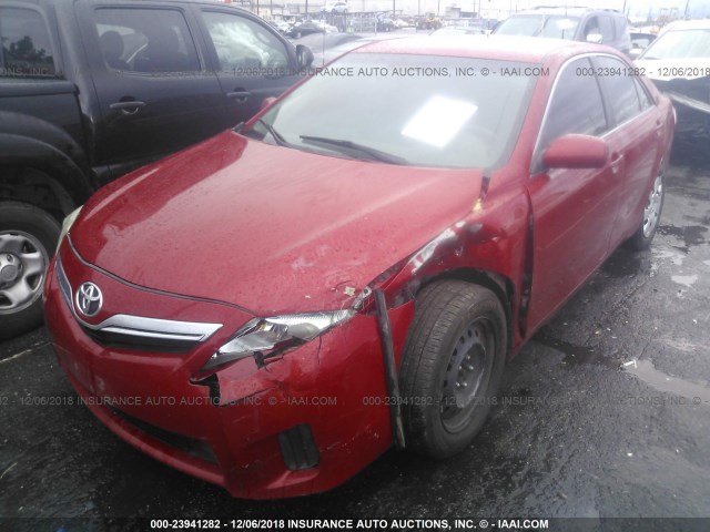 4T1BB3EK6BU143363 - 2011 TOYOTA CAMRY HYBRID RED photo 6