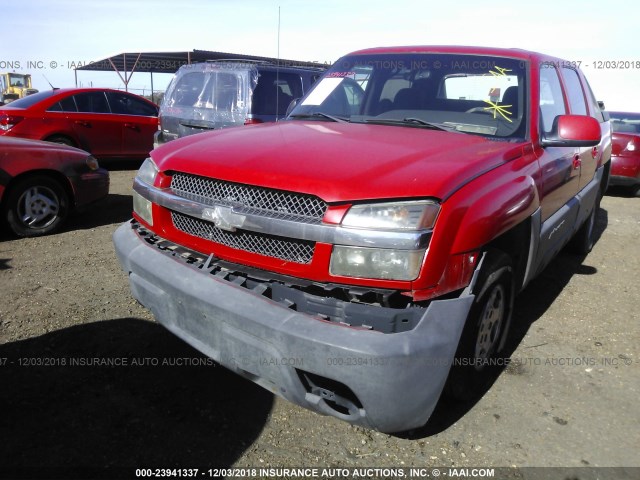 3GNEC13T83G127143 - 2003 CHEVROLET AVALANCHE C1500 RED photo 6