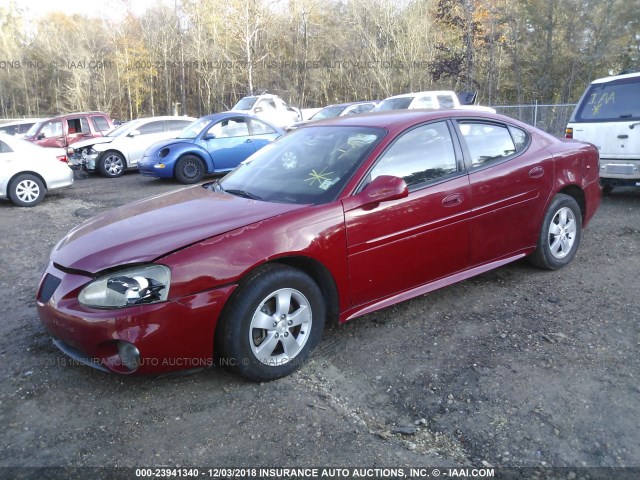 2G2WP552471161645 - 2007 PONTIAC GRAND PRIX Қызыл фото 2