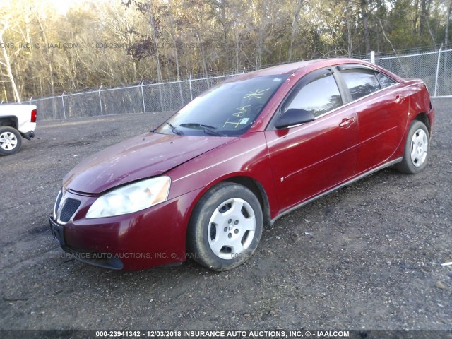 1G2ZF58B574104631 - 2007 PONTIAC G6 VALUE LEADER/BASE RED photo 2