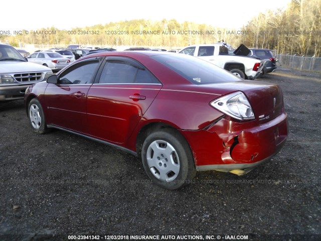 1G2ZF58B574104631 - 2007 PONTIAC G6 VALUE LEADER/BASE RED photo 3