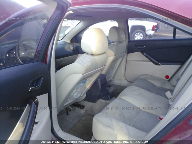 1G2ZF58B574104631 - 2007 PONTIAC G6 VALUE LEADER/BASE RED photo 8