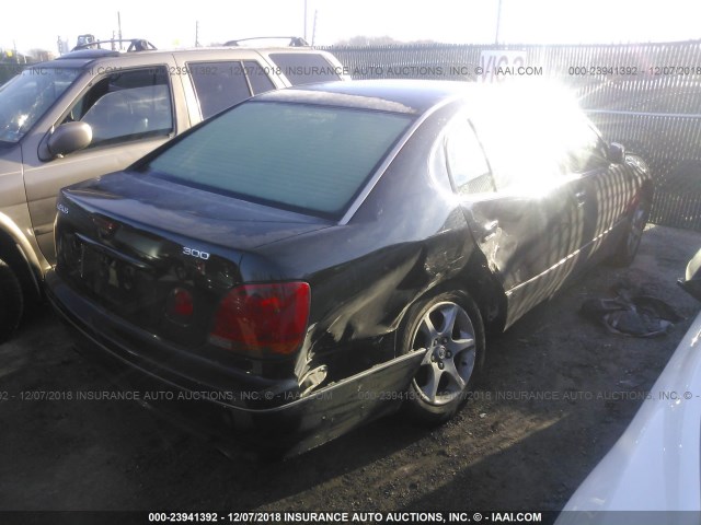 JT8BD69S710150031 - 2001 LEXUS GS 300 BLACK photo 4