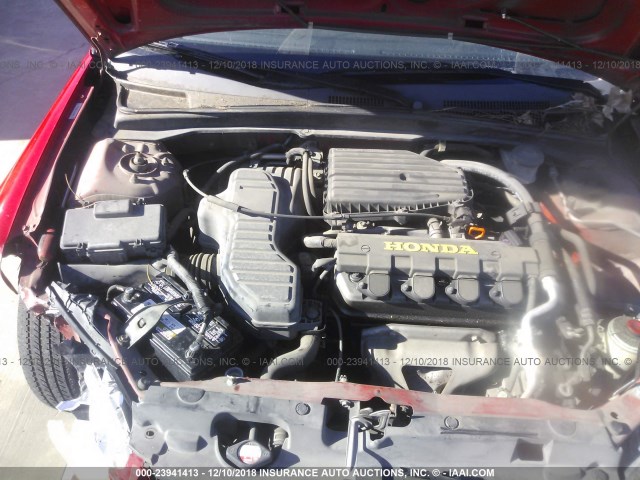 1HGEM22115L069573 - 2005 HONDA CIVIC DX VP Qırmızı foto 10