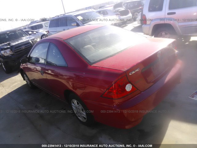 1HGEM22115L069573 - 2005 HONDA CIVIC DX VP Qırmızı foto 3