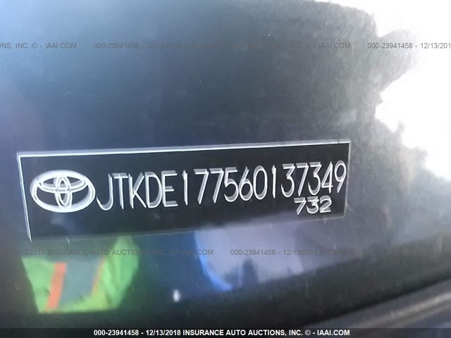 JTKDE177560137349 - 2006 TOYOTA SCION TC ნაცრისფერი ფოტო 9