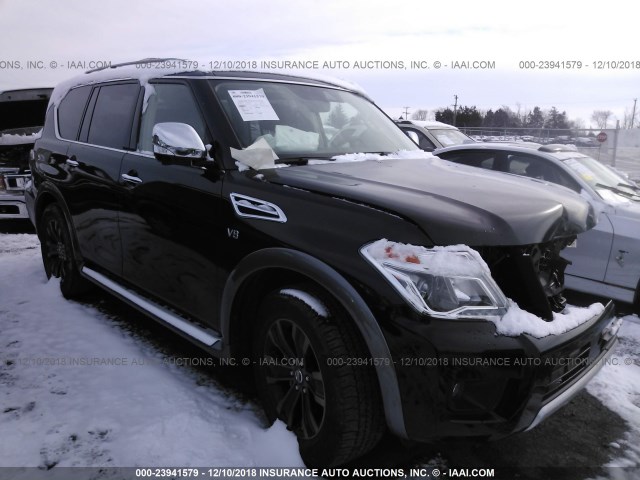 JN8AY2NF2J9333341 - 2018 NISSAN ARMADA BLACK photo 1