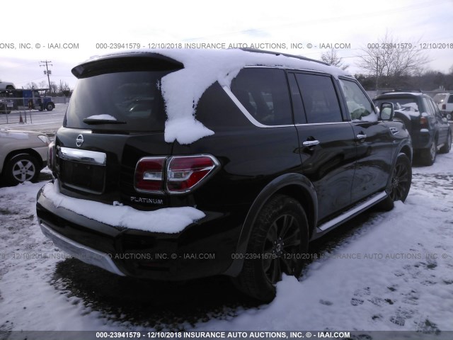 JN8AY2NF2J9333341 - 2018 NISSAN ARMADA BLACK photo 4