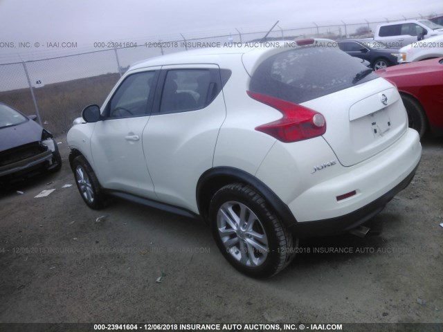 JN8AF5MR0BT022918 - 2011 NISSAN JUKE S/SV/SL WHITE photo 3