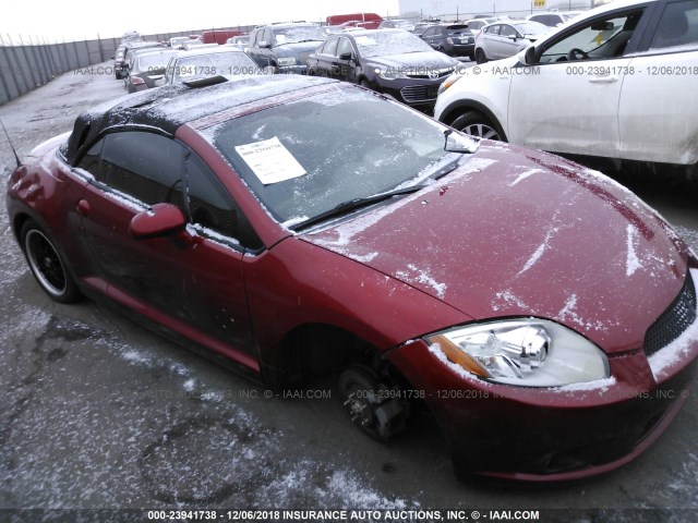 4A37L5EFXBE013504 - 2011 MITSUBISHI ECLIPSE SPYDER GS RED photo 1