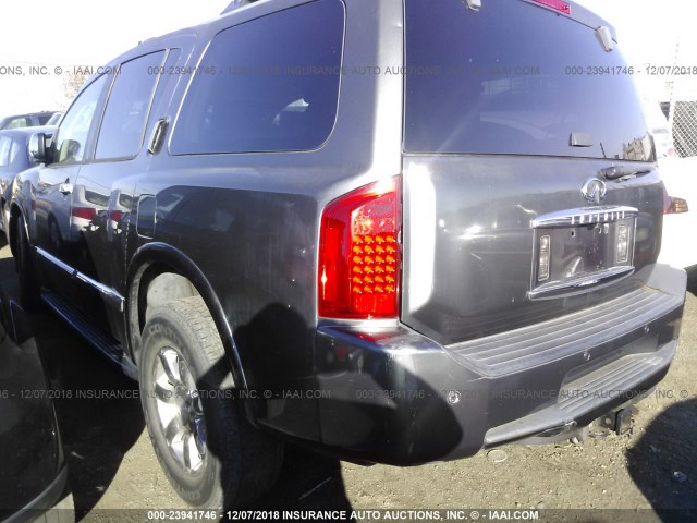 5N3AA08A85N800024 - 2005 INFINITI QX56 GRAY photo 3