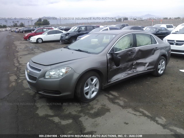 1G1ZB5E01CF247075 - 2012 CHEVROLET MALIBU LS GOLD photo 2