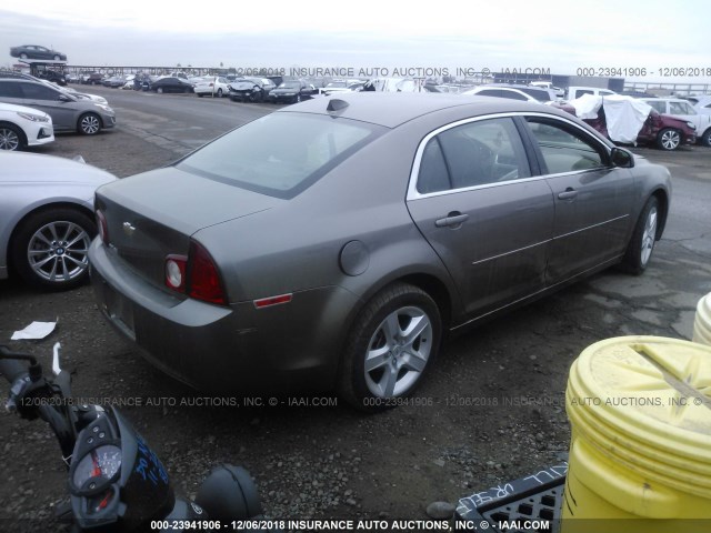 1G1ZB5E01CF247075 - 2012 CHEVROLET MALIBU LS GOLD photo 4