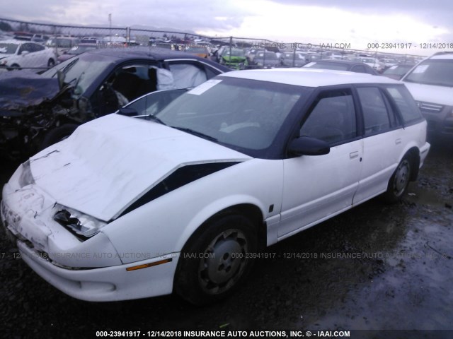 1G8ZK8572PZ303562 - 1993 SATURN SW2 WHITE photo 2