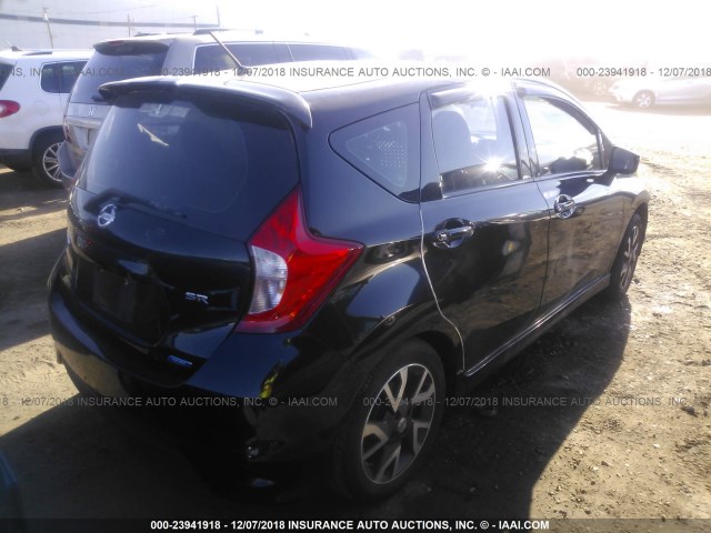 3N1CE2CP1FL371962 - 2015 NISSAN VERSA NOTE S/S PLUS/SV/SL/SR BLACK photo 4