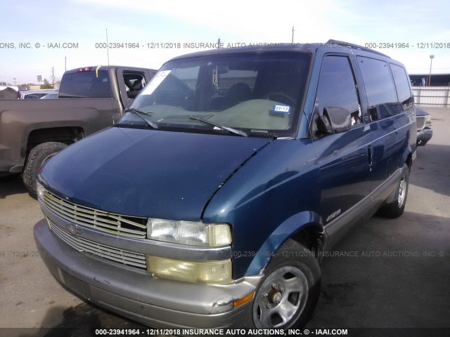 1GNDM19W11B106022 - 2001 CHEVROLET ASTRO BLUE photo 2