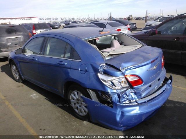 1C3LC46K98N210023 - 2008 CHRYSLER SEBRING LX BLUE photo 3