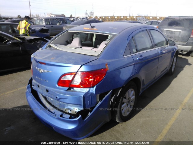 1C3LC46K98N210023 - 2008 CHRYSLER SEBRING LX BLUE photo 4