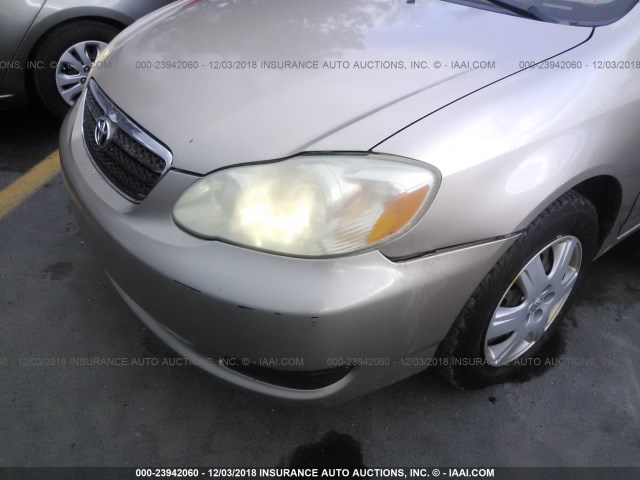 1NXBR32E15Z421133 - 2005 TOYOTA COROLLA CE/LE/S GOLD photo 6