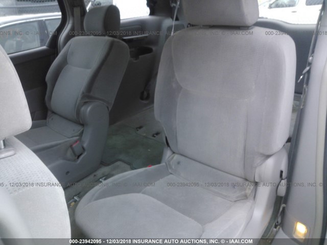 5TDZA23C65S333233 - 2005 TOYOTA SIENNA CE/LE WHITE photo 8