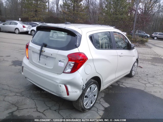 KL8CB6SA1GC575466 - 2016 CHEVROLET SPARK LS CREAM photo 4