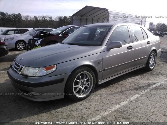 YS3EH48G613024920 - 2001 SAAB 9-5 AERO GRAY photo 2